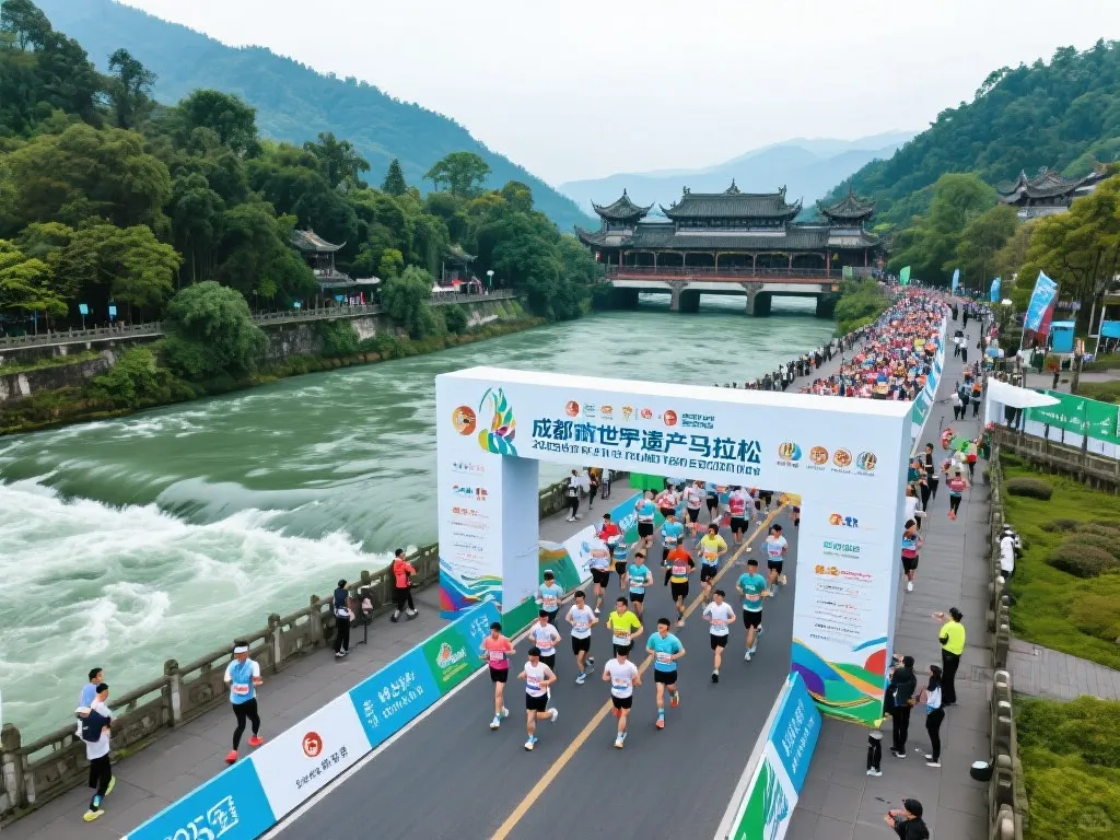 “2025成都世界遗产马拉松激情开跑”